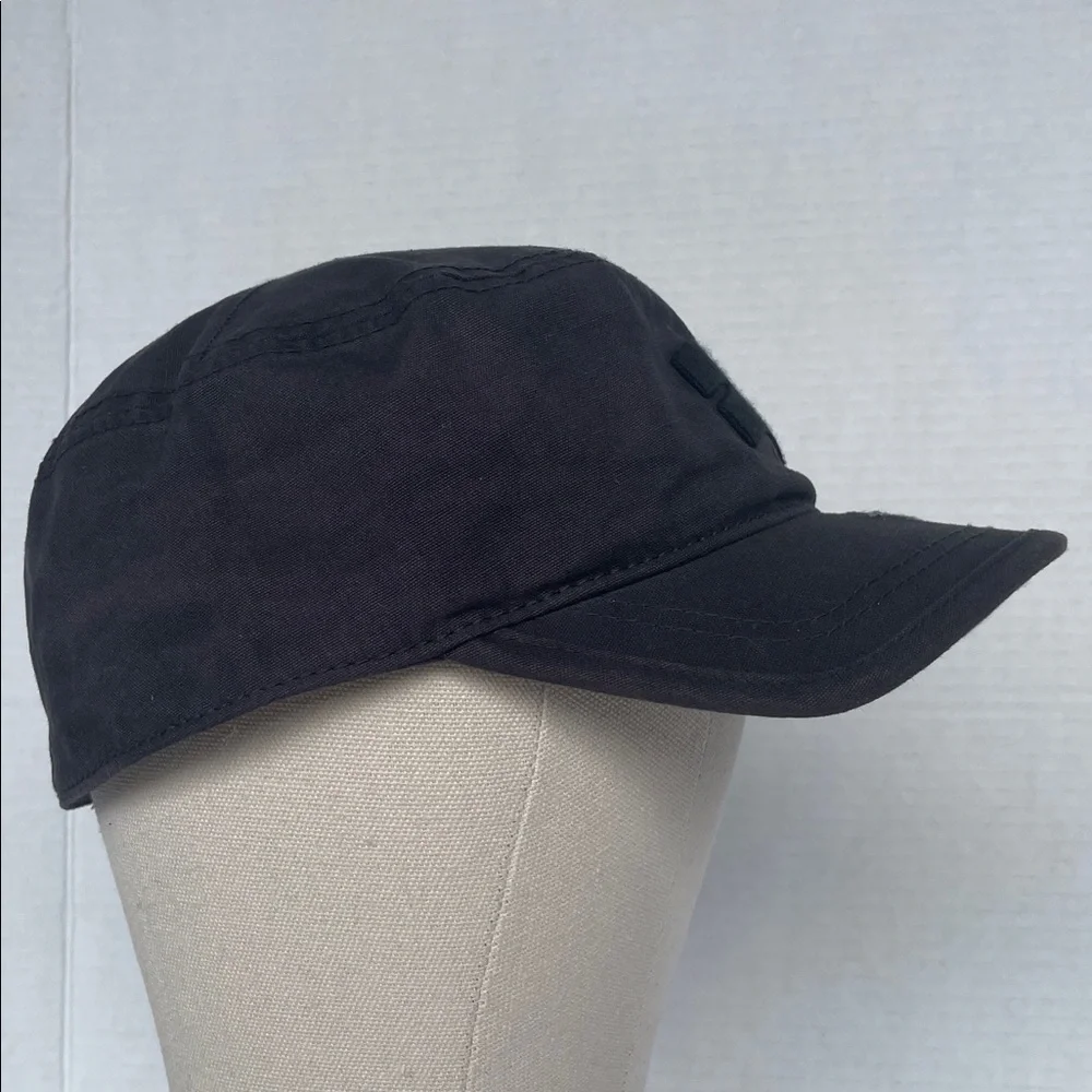 KURTZ Black Military Distressed Style Cap Fitted Unisex Size Large - Picture 3 of 7